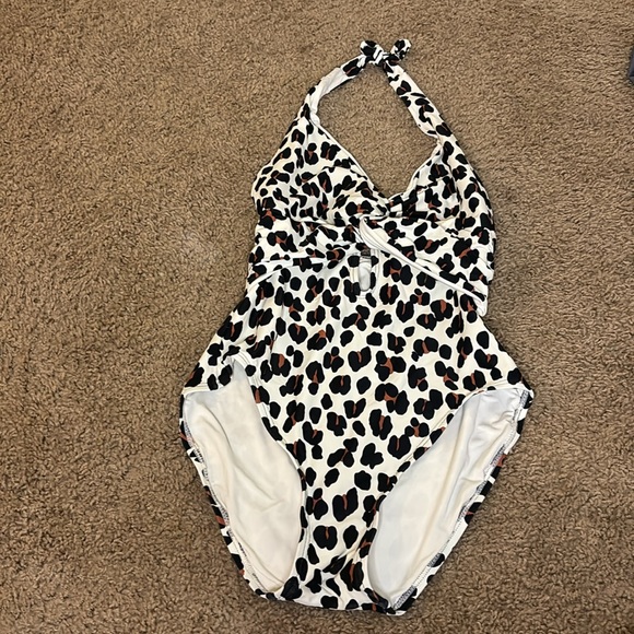Kate Spade Twisted Halter One Piece Swimsuit - Fiji Feline - Picture 3 of 5